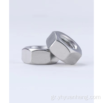 Επιμεταλλωμένο χάλυβα Hex Hear Hex Nut